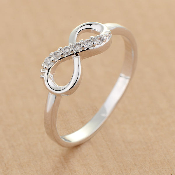 Silver Infinite Eight Ring LSR322