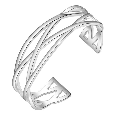 Silver Designer Bangle AS085