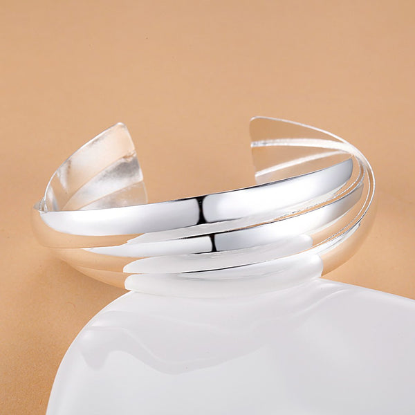 Silver Designer Bangle AS091