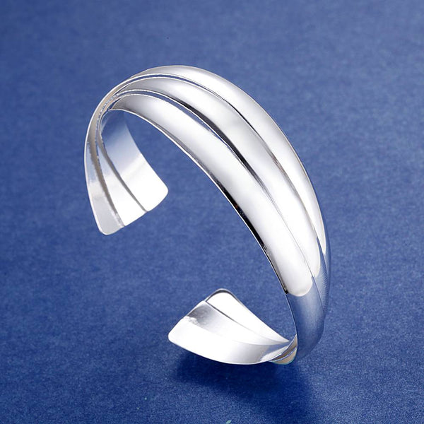 Silver Designer Bangle AS091