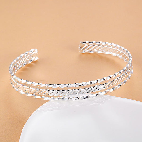 Silver Designer Bangle AS100