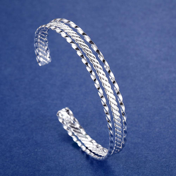 Silver Designer Bangle AS100