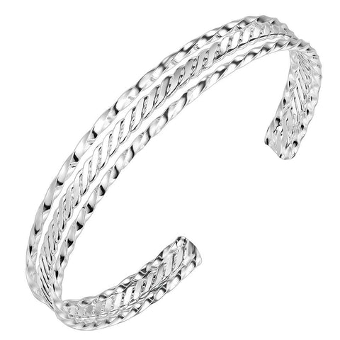Silver Designer Bangle AS100