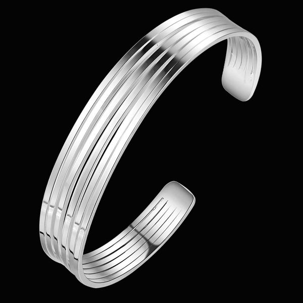 Silver Designer Bangle AS106