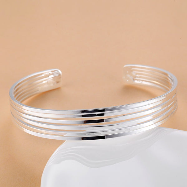 Silver Designer Bangle AS106