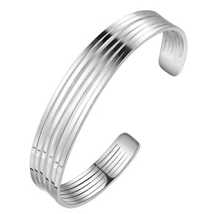 Silver Designer Bangle AS106