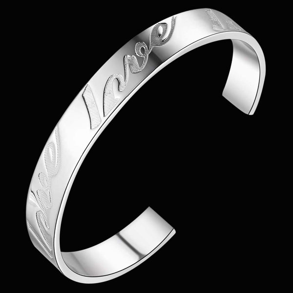 Silver Designer Bangle AS114