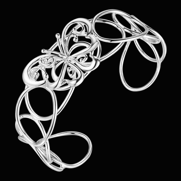 Silver Designer Bangle AS118