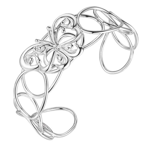 Silver Designer Bangle AS118