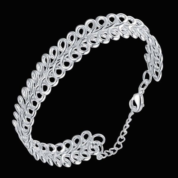 Silver Designer Bangle AS123