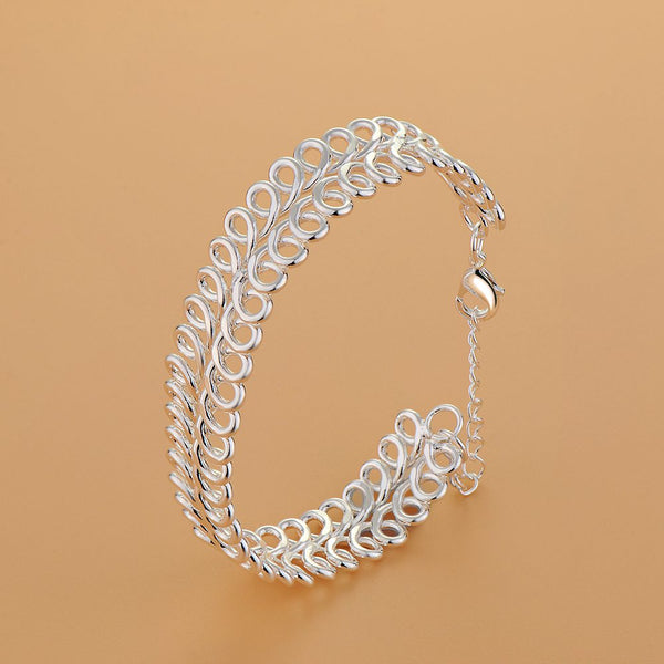 Silver Designer Bangle AS123