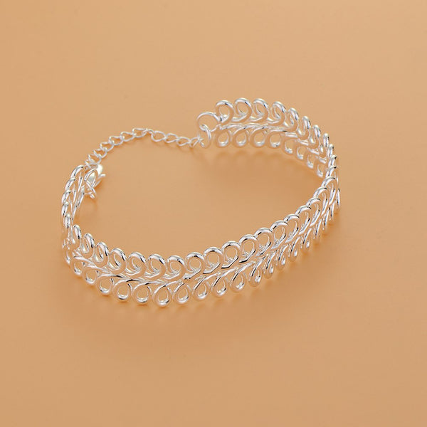 Silver Designer Bangle AS123