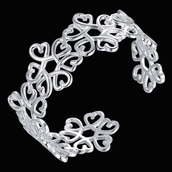 Silver Designer Bangle AS124