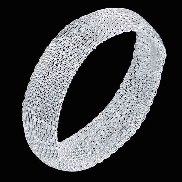 Silver Designer Bangle AS131