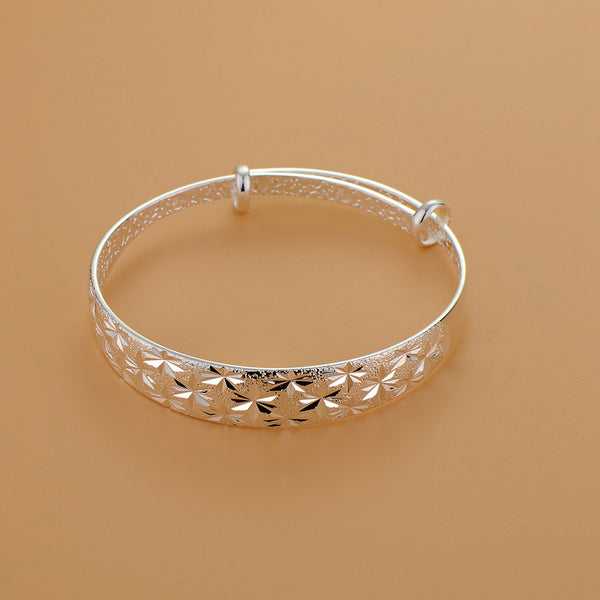 Silver Designer Bangle AS137