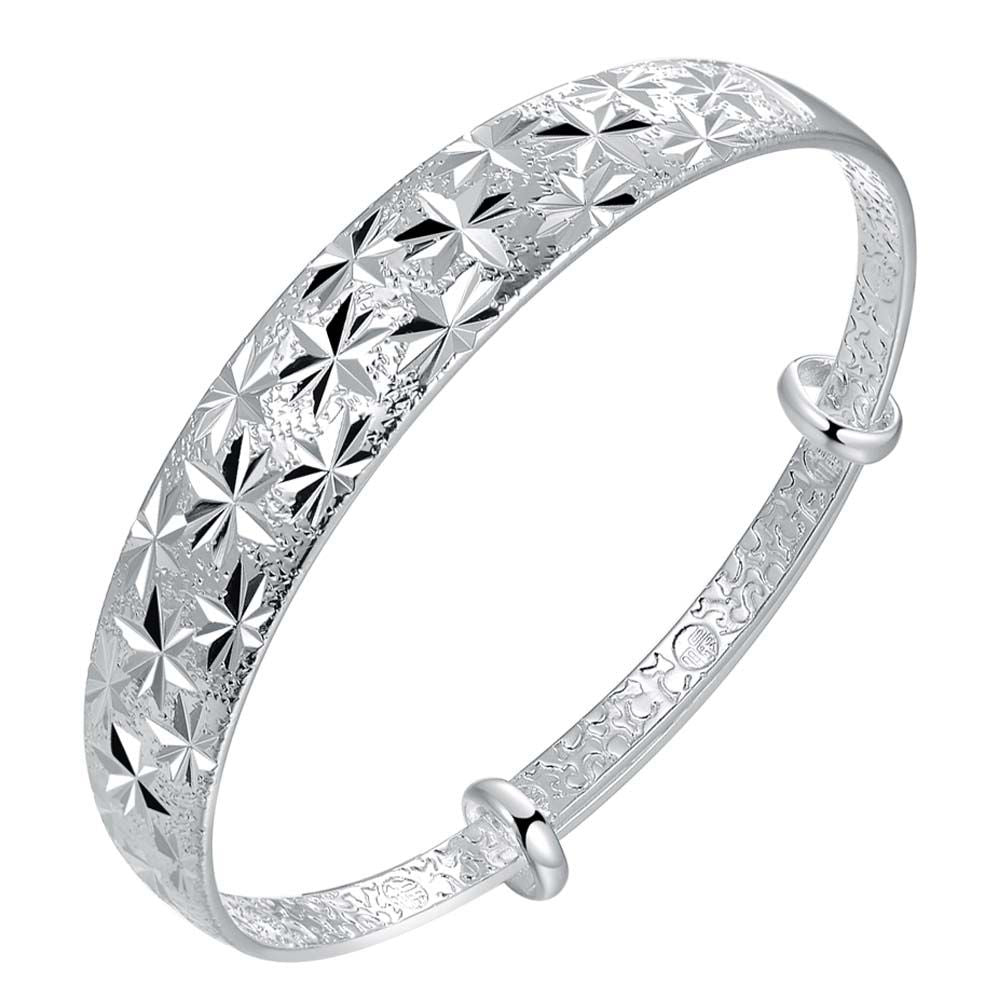 Silver Designer Bangle AS137