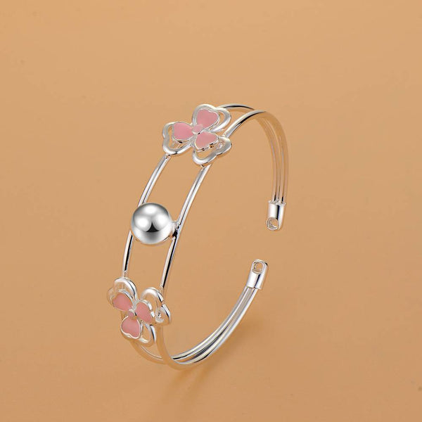 Silver Designer Bangle AS163