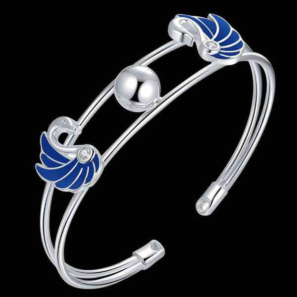 Silver Designer Bangle AS164