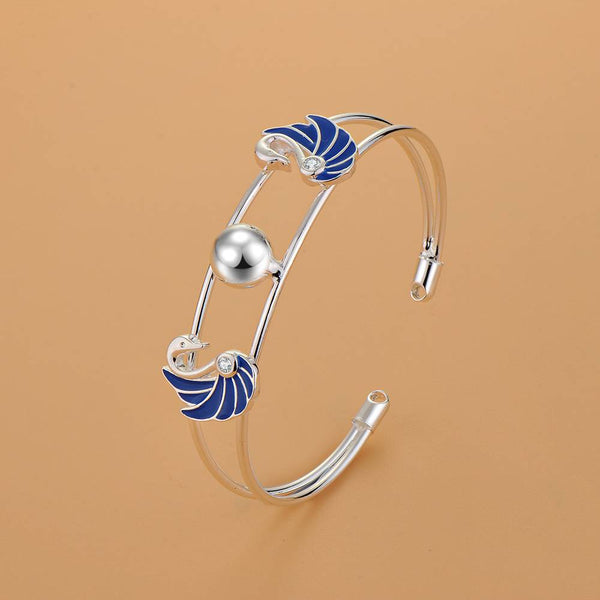 Silver Designer Bangle AS164