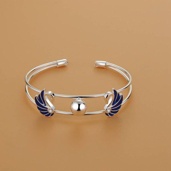 Silver Designer Bangle AS164