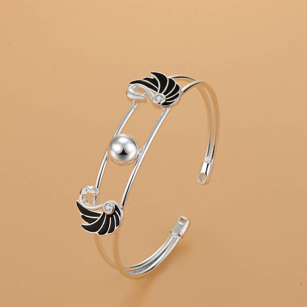 Silver Designer Bangle AS165