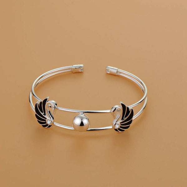 Silver Designer Bangle AS165