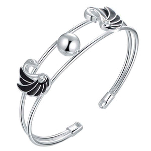 Silver Designer Bangle AS165