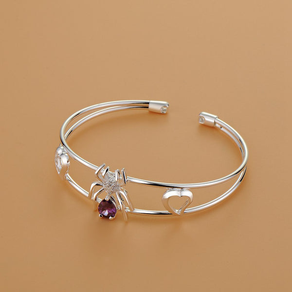 Silver Designer Bangle AS166