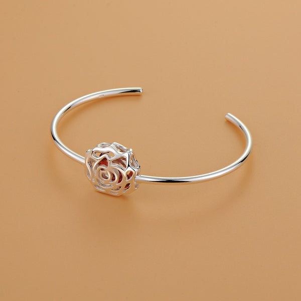 Silver Designer Bangle AS174