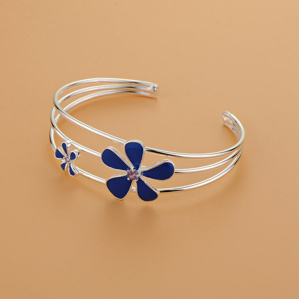 Silver Designer Bangle AS175