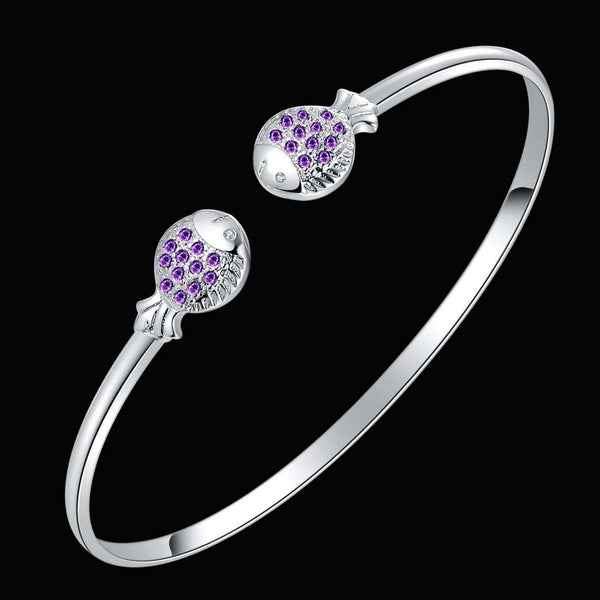 Silver Designer Bangle AS179