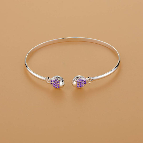 Silver Designer Bangle AS179