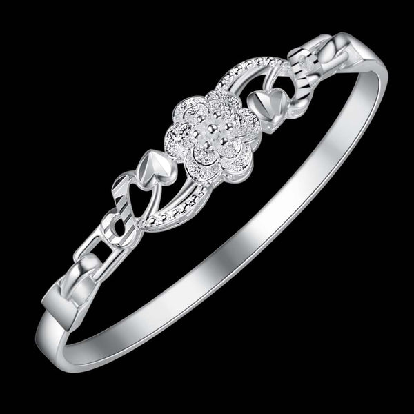 Silver Designer Bangle AS182