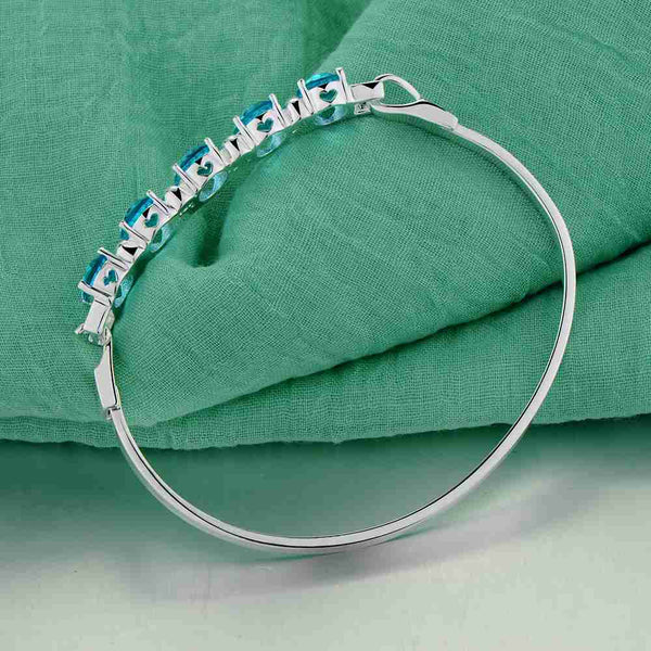 Silver Designer Bangle AS186