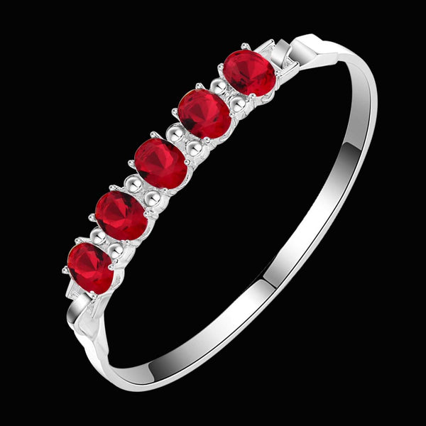 Silver Designer Bangle AS187