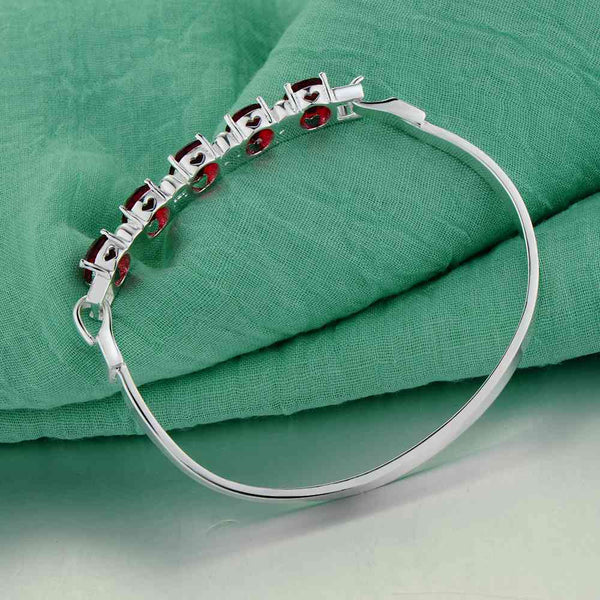 Silver Designer Bangle AS187