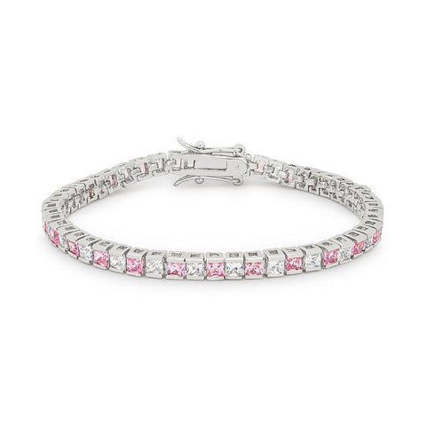 Valentine Cubic Zirconia Tennis Bracelet - B01025R-C12