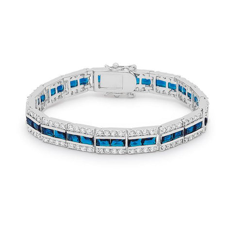 Balboa Blue Cubic Zirconia Bracelet - B01171R-C30