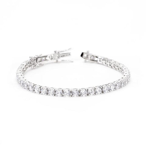 Clear Cubic Zirconia Tennis Bracelet - B01463R-C01