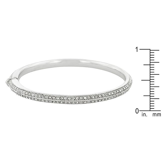 Crystal Embellished Bangle Bracelet - BC00052R-C02