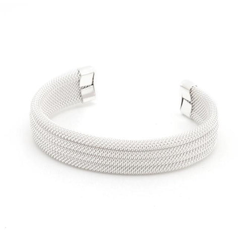 Silvertone Linear Mesh Cuff - BC00060SV-V00
