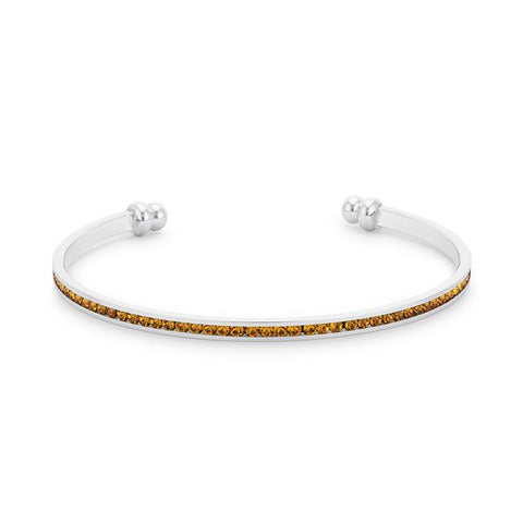 Channel-Set Canary Cubic Zirconia Cuff - BC00072R-V61