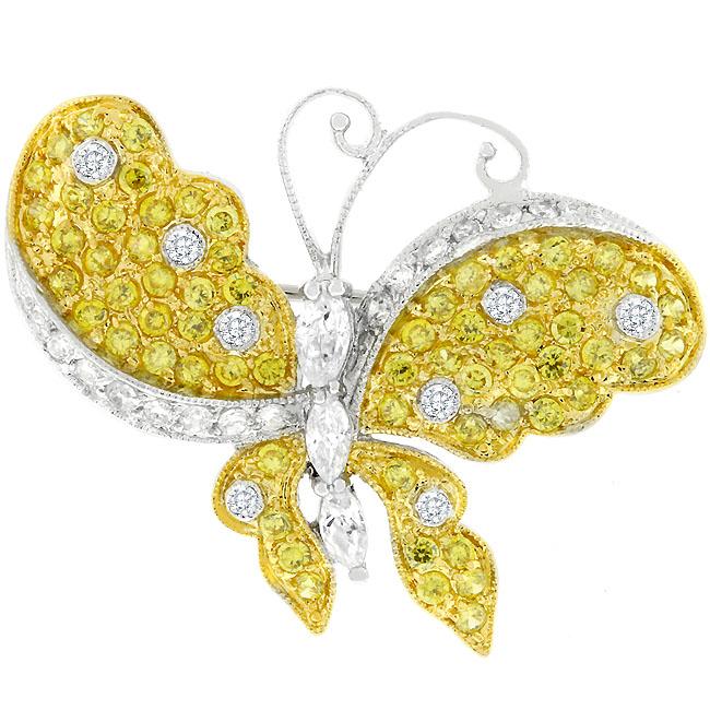 Golden Butterfly Brooch - BP00002T-C60