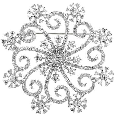 Snowflake Brooch - BR00030R-C01
