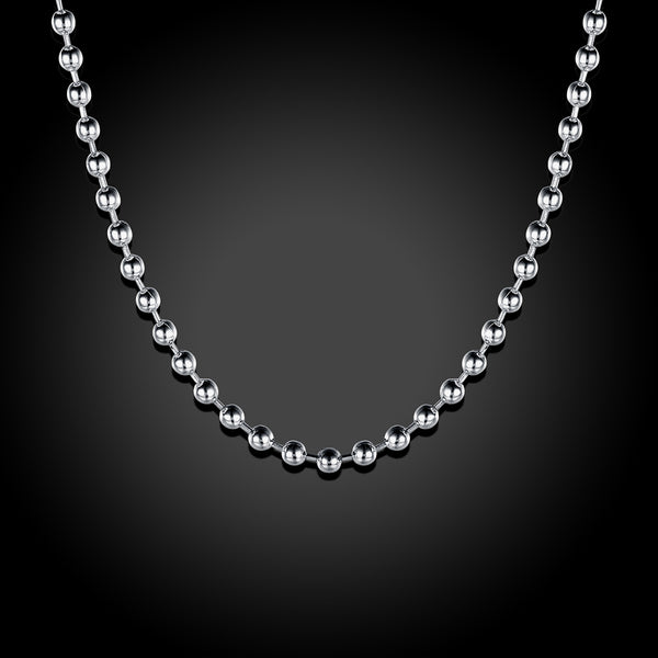 Silver Bead Chain 18inch 2mm LSC002-18