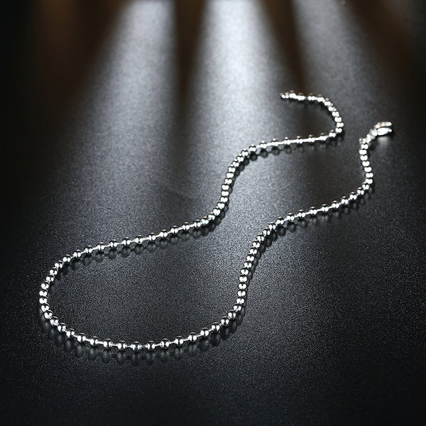 Silver Bead Chain 18inch 3mm LSC006-18