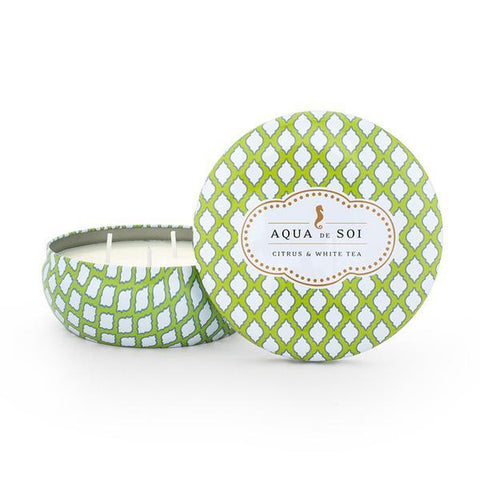 Aqua de SOi Citrus &amp; White Tea 21oz Tin - CANDLE-CW