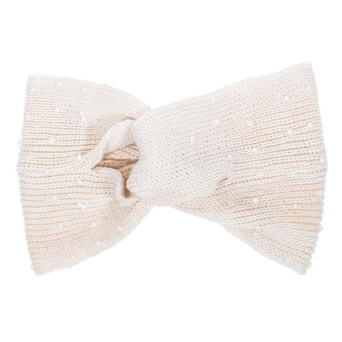 Off White Alison Knotted Knit Headband - CO-CMH1116-WHITE