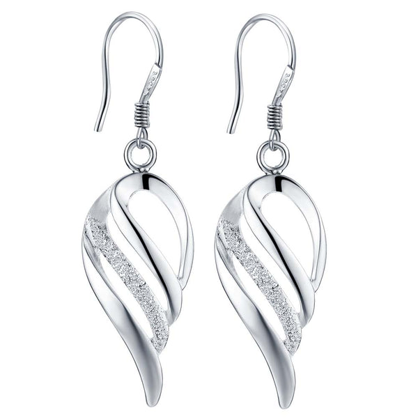 Lucky Silver - Silver Designer Angel Wings Earrings - LOCAL STOCK - LSE005