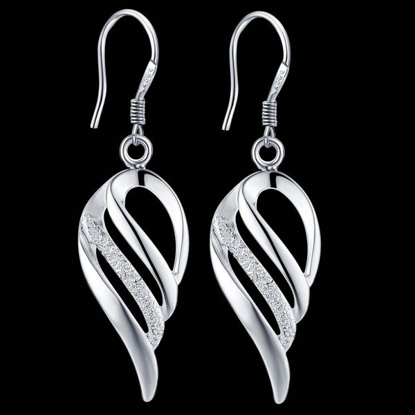Lucky Silver - Silver Designer Angel Wings Earrings - LOCAL STOCK - LSE005
